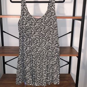 Marina Floral Romper- Black and White